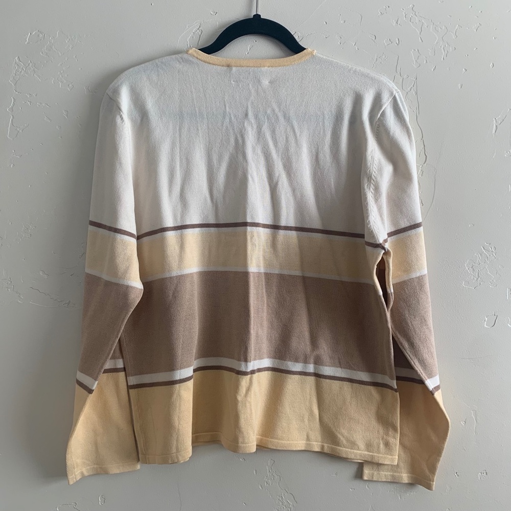 Pendleton Silk Blend Long Sleeve Button Front Car… - image 2